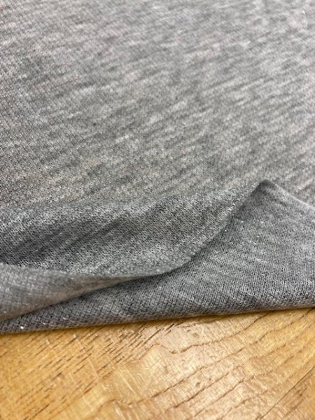 画像5: 生地:ラメ入り綿ニット(グレー) (5)