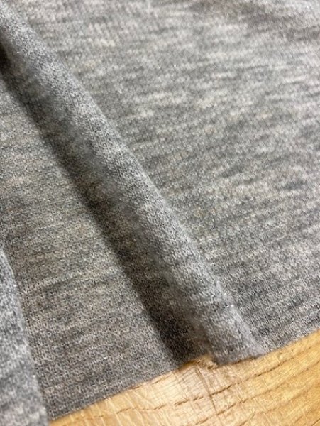 画像7: 生地:ラメ入り綿ニット(グレー) (7)