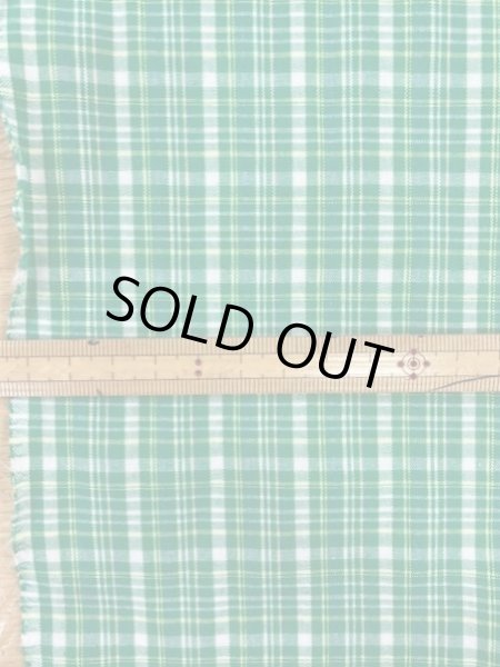 画像5: 生地:チェック柄コットン(グリーン) (5)