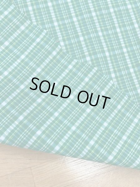 画像4: 生地:チェック柄コットン(グリーン) (4)