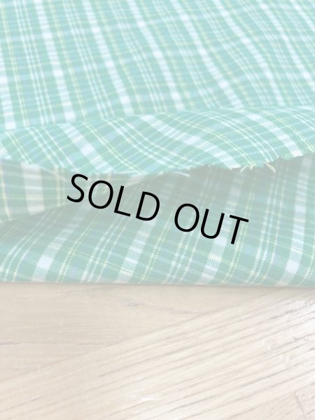 画像3: 生地:チェック柄コットン(グリーン) (3)