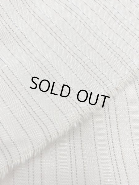 画像3: 生地:ストライプ柄綿麻(ベージュ/黒) (3)