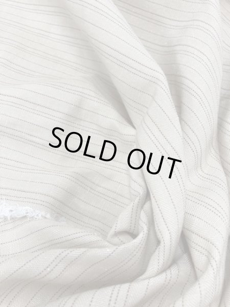 画像4: 生地:ストライプ柄綿麻(ベージュ/黒) (4)