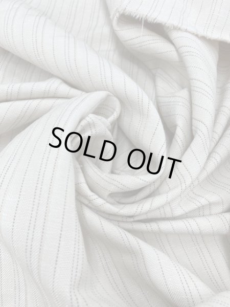 画像5: 生地:ストライプ柄綿麻(ベージュ/黒) (5)