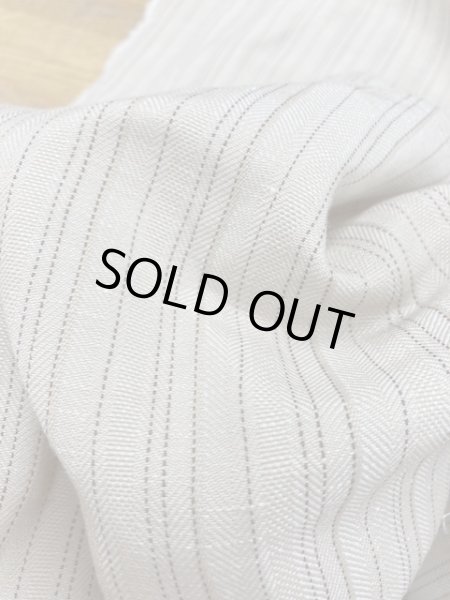 画像6: 生地:ストライプ柄綿麻(ベージュ/黒) (6)