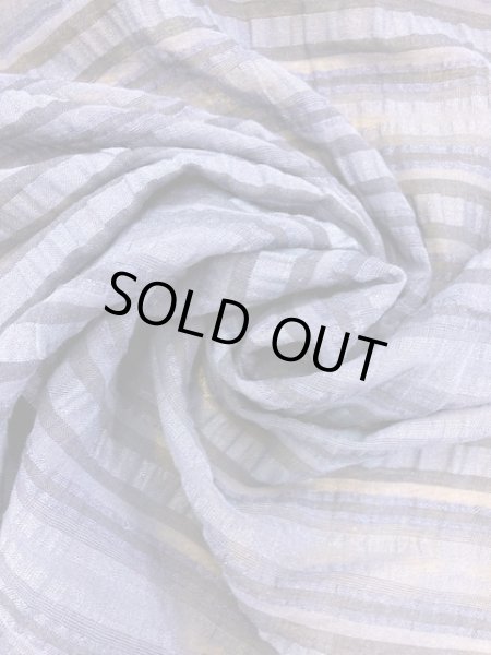 画像6: 生地:ボーダー織りコットン(紺) (6)