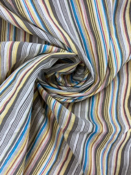 画像6: 生地:マルチストライプ(黄色系) (6)