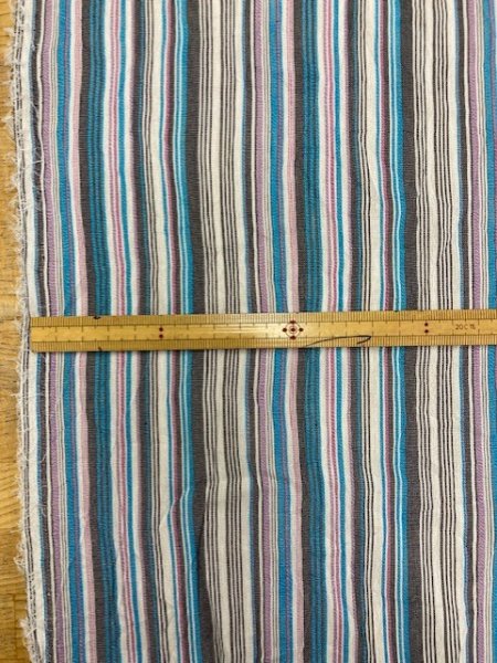 画像2: 生地:マルチストライプ(青系) (2)