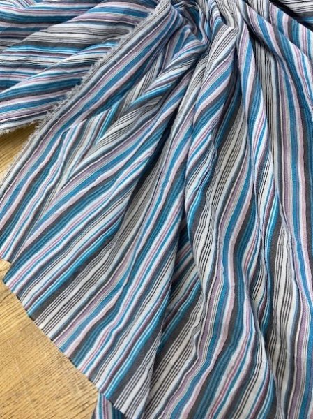 画像5: 生地:マルチストライプ(青系) (5)