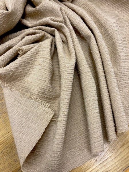 画像5: 生地:ボーダー織りポリエステル(ベージュ) (5)