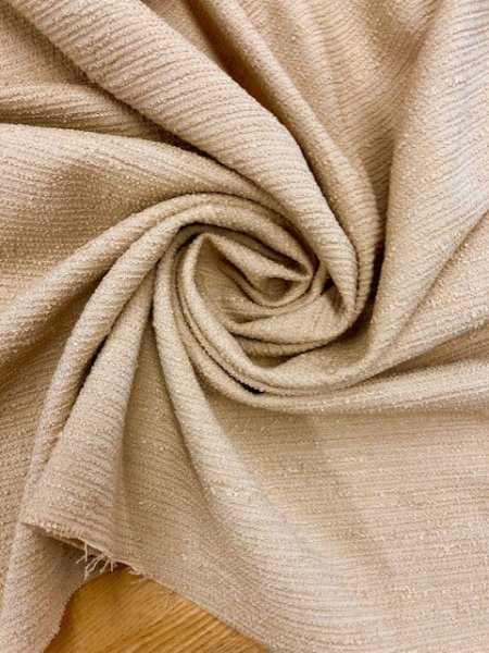 画像6: 生地:ボーダー織りポリエステル(ベージュ) (6)