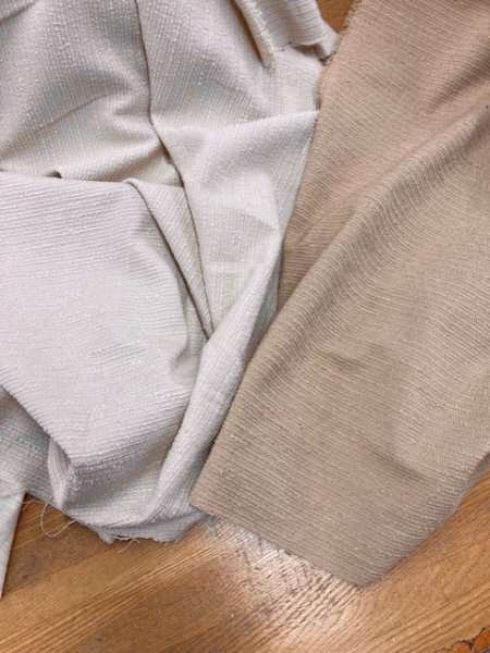 画像7: 生地:ボーダー織りポリエステル(ベージュ) (7)