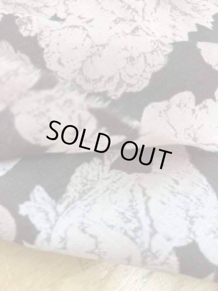 画像4: 生地:花柄綿レーヨン(茶/ピンク) (4)