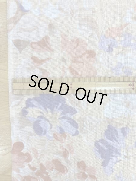 画像2: 生地:花柄綿(ベージュ/ピンク) (2)