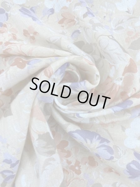 画像6: 生地:花柄綿(ベージュ/ピンク) (6)