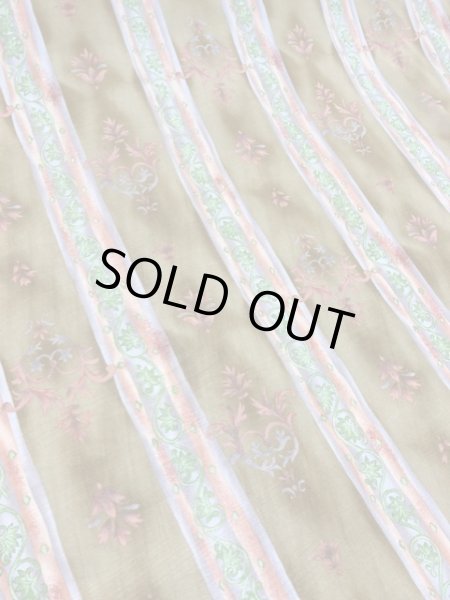 画像3: 生地:エスニックストライプ柄綿(茶) (3)