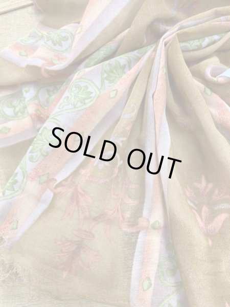 画像5: 生地:エスニックストライプ柄綿(茶) (5)