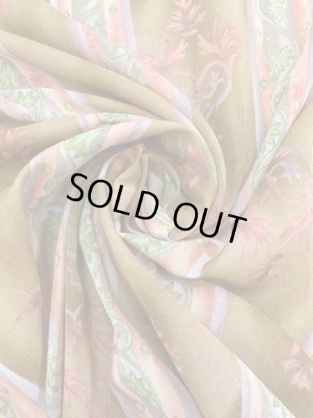 画像6: 生地:エスニックストライプ柄綿(茶) (6)