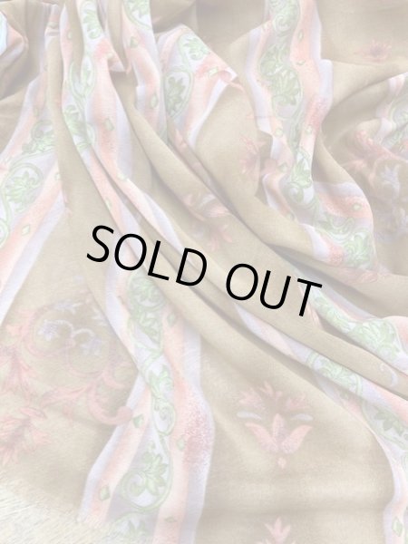 画像7: 生地:エスニックストライプ柄綿(茶) (7)