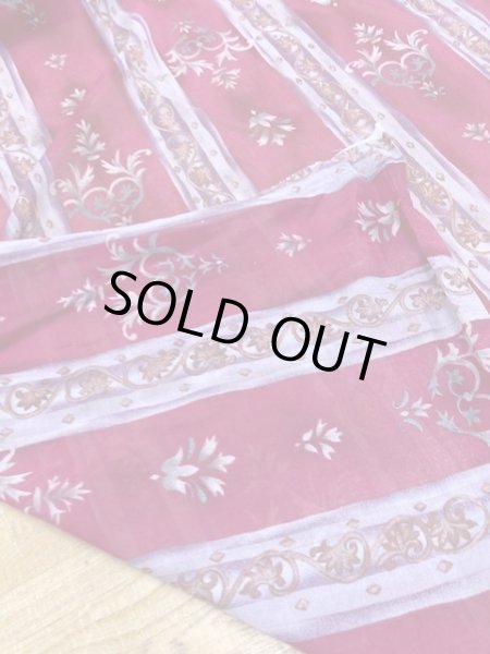 画像4: 生地:エスニックストライプ柄綿(濃ピンク) (4)