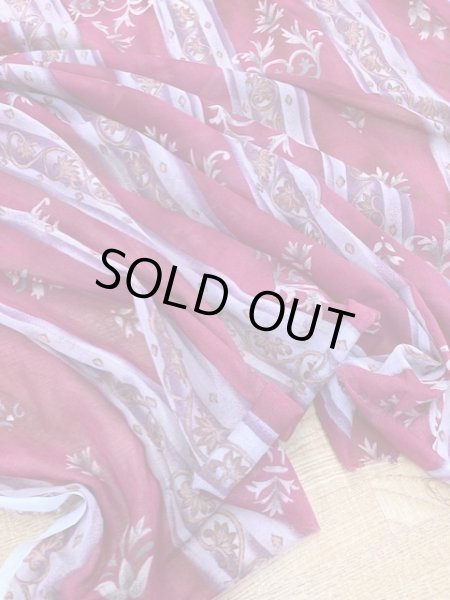 画像6: 生地:エスニックストライプ柄綿(濃ピンク) (6)