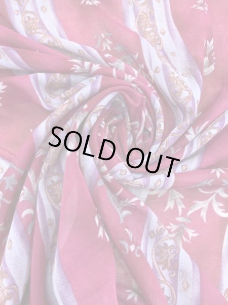 画像7: 生地:エスニックストライプ柄綿(濃ピンク) (7)