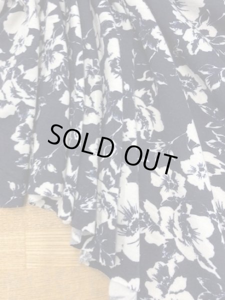 画像5: 生地:2way花柄ニット(紺) (5)