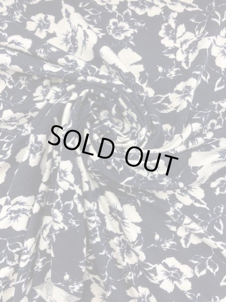 画像6: 生地:2way花柄ニット(紺) (6)