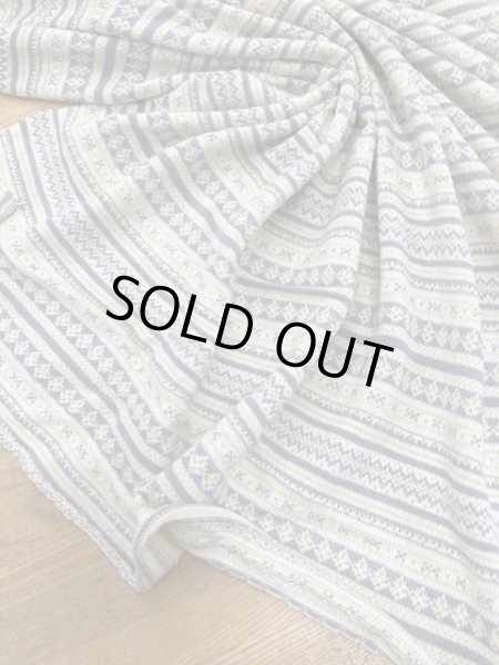 画像5: 生地：柄綿ジャガードニット（クリーム／グレー） (5)