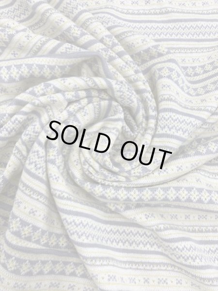 画像6: 生地：柄綿ジャガードニット（クリーム／グレー） (6)