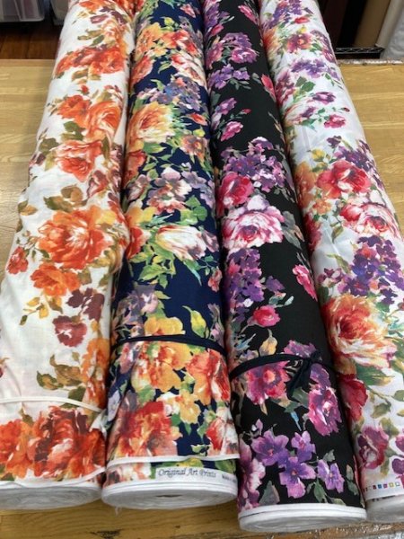 画像9: 生地:花柄コットンリネン(キナリ) (9)