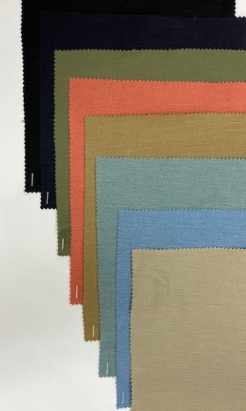 画像7: 生地:無地綿麻スラブ(サーモン) (7)