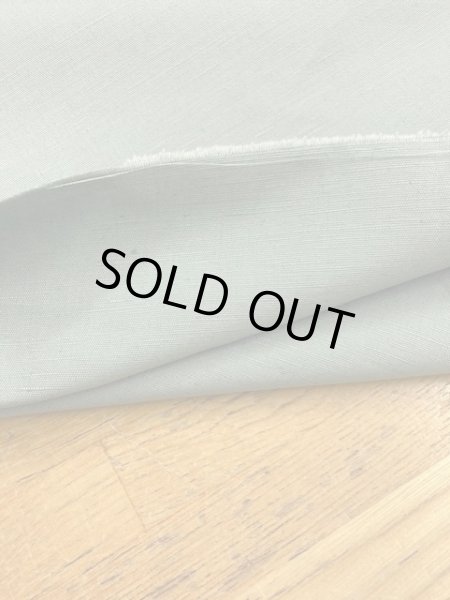 画像4: 生地:無地綿麻スラブ(ブルーグリーン) (4)