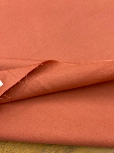 画像4: 生地:無地綿麻スラブ(サーモン) (4)