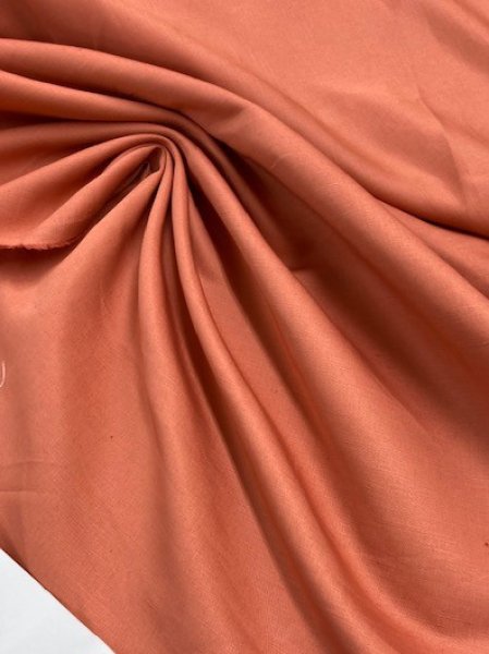 画像5: 生地:無地綿麻スラブ(サーモン) (5)