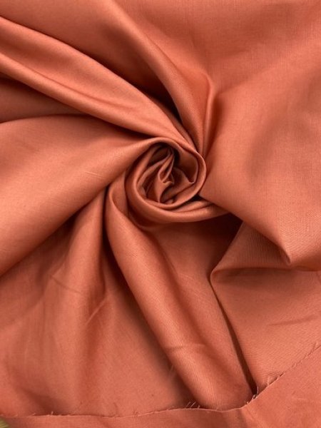 画像6: 生地:無地綿麻スラブ(サーモン) (6)