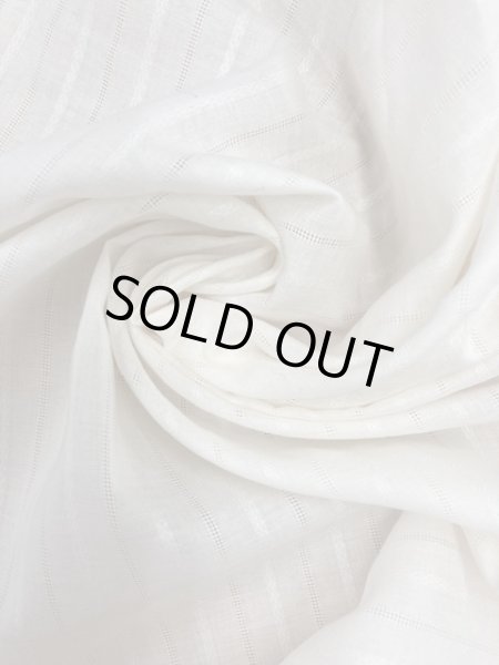 画像7: 生地:ストライプ織りコットン(オフ) (7)