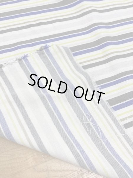 画像3: 生地:マルチボーダー織り(生成/イエロー系) (3)