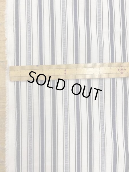 画像2: 生地:ストライプ柄コットン(紺系) (2)