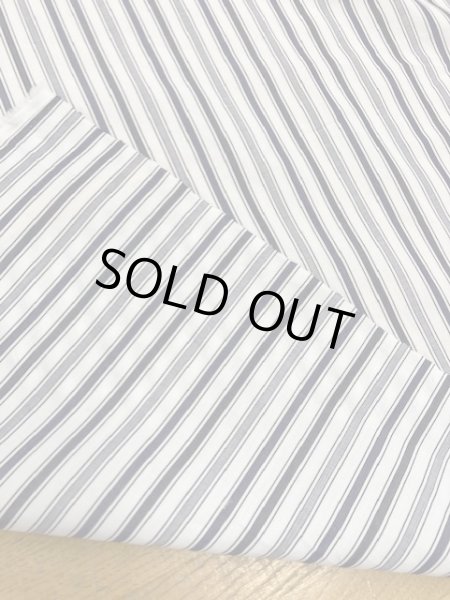 画像3: 生地:ストライプ柄コットン(紺系) (3)