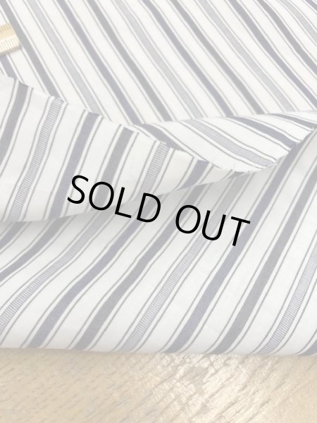 画像4: 生地:ストライプ柄コットン(紺系) (4)