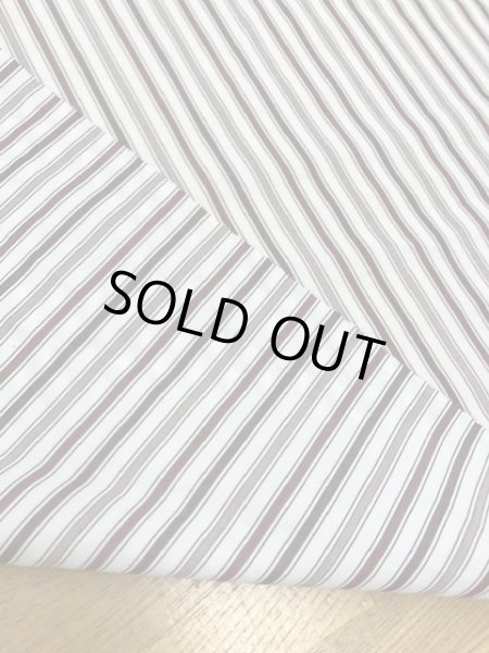 画像3: 生地:ストライプ柄コットン(茶系) (3)