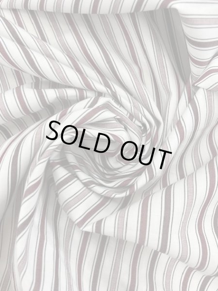 画像6: 生地:ストライプ柄コットン(茶系) (6)