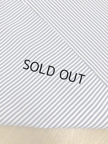 画像3: 生地:ストライプ柄コットン(白/ブルー) (3)