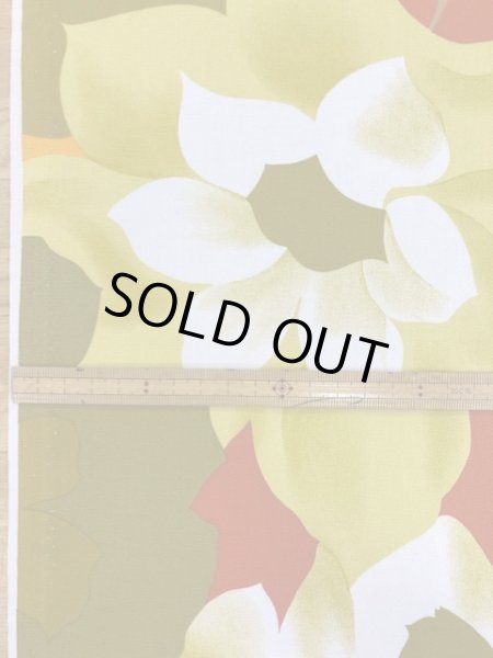 画像2: 生地:大きい花柄綿(イエロー) (2)