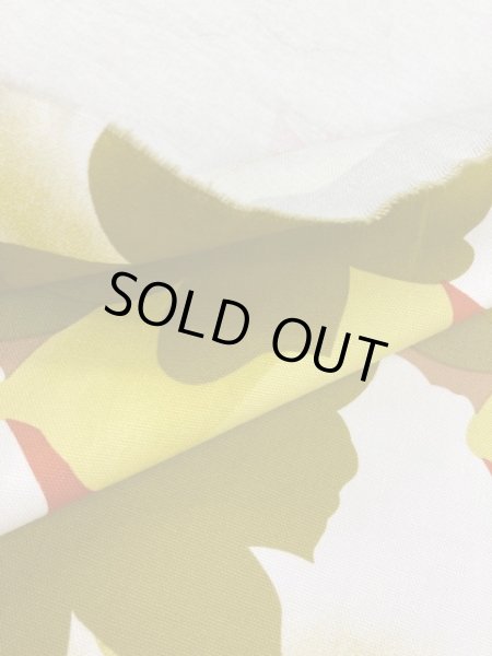 画像5: 生地:大きい花柄綿(イエロー) (5)