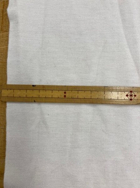 画像2: 生地:2wayミニ裏毛(白) (2)