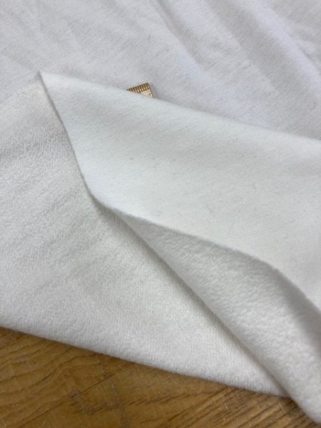 画像4: 生地:2wayミニ裏毛(白) (4)