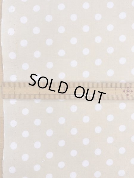 画像2: 生地：水玉綿ブロード（クリームイエロー） (2)