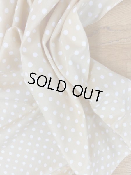 画像5: 生地：水玉綿ブロード（クリームイエロー） (5)
